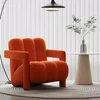 Velours hollandais orange-rouge - Option sans table d'appoint