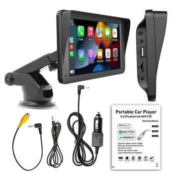 Portable Carplay Mp5 Portable Wireless Mobile Phone Car Media Player 7inch Universal Apple Android  Carplay