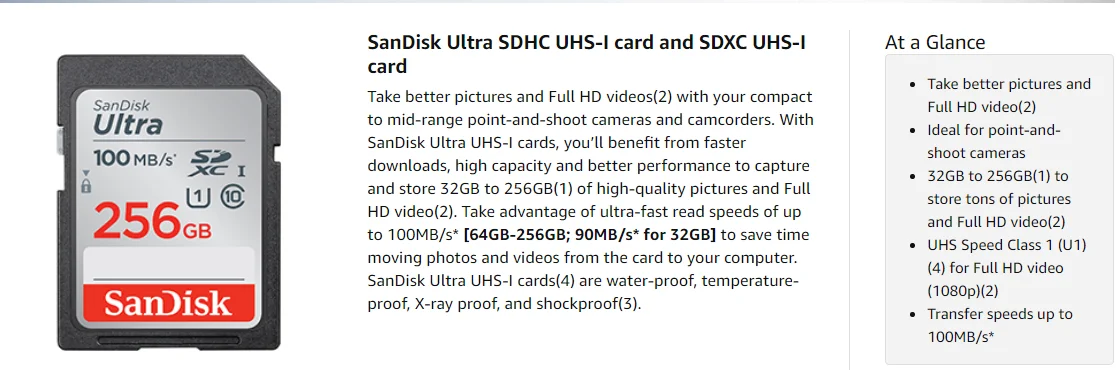 100% original wholesale price SanDisk 32GB 64GB 128GB 256GB Ultra SDXC UHS-I Memory Card C10 U1Full HD SD Card- SDSDUNR-GN6IN - ANKUX.COM
