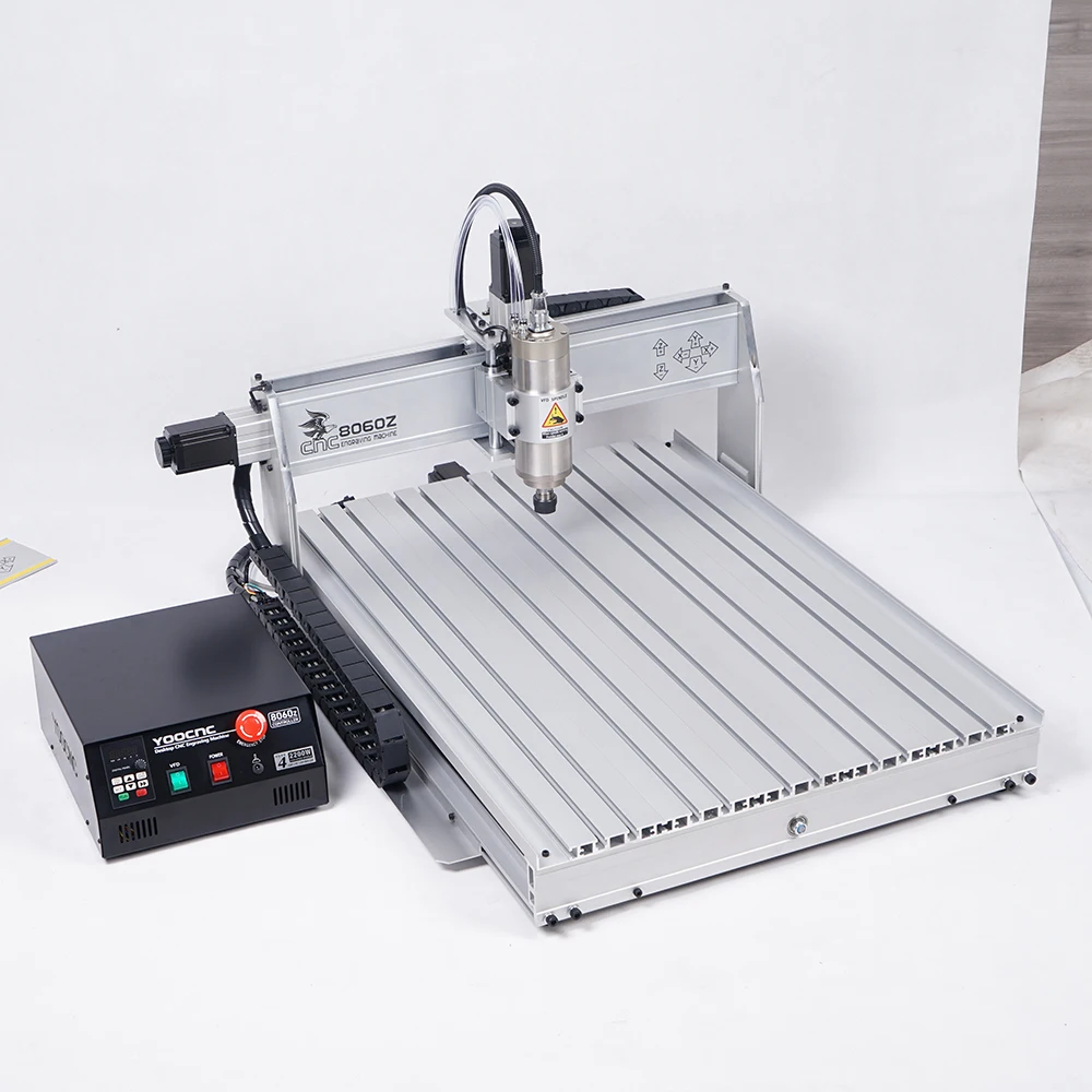 LY CNC Router Machine 8060Z - 4 Axis USB Control, 2200W for Metal