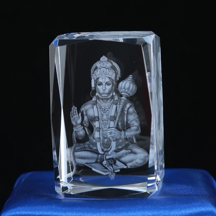 product wholesale factory custom hanuman hindu gods 3d laser crystal crafts for engraving-33