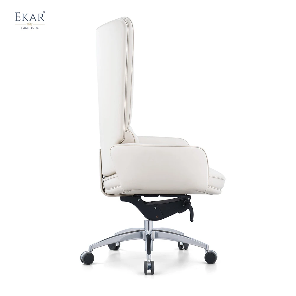 Premium Italian Top-Grain Leather Adjustable Office Chair details