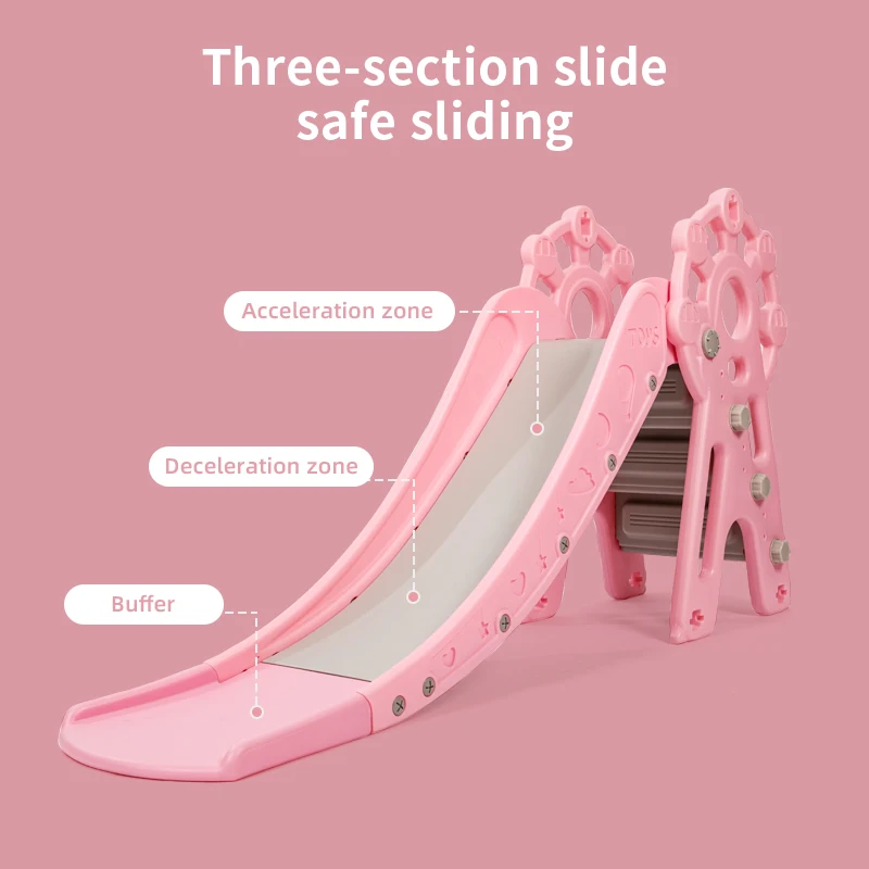 Portable Safe Play Home Use Slides Kids Baby Children Plastic Indoor Playground Games Room