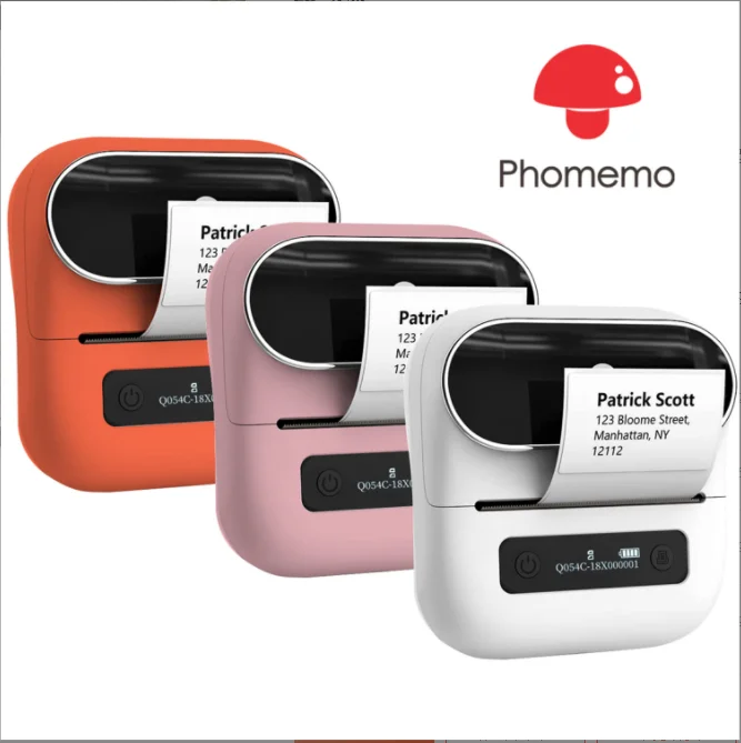 Phomemo M220 M200 Label Printer 80mm Width Printing Sticker Printer  Label Maker Machine Label Printer