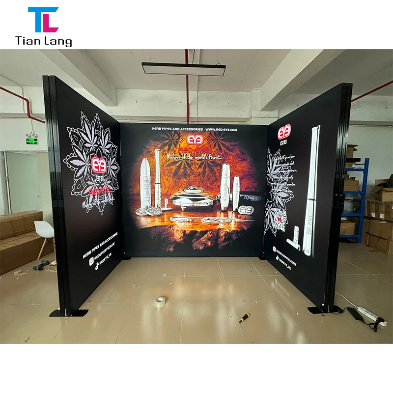 TianLang Led Fabric Light Box Aluminum Advertising Light Boxes Fabric Advertising Free Standing Led Light Box