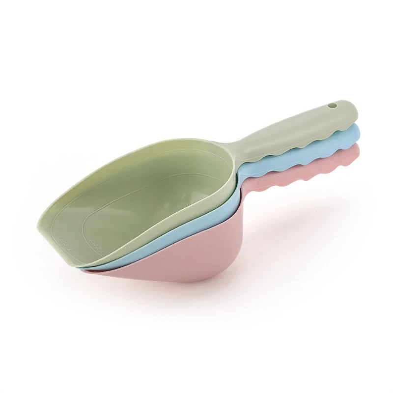 TC4236 OEM 2 Size Custom Plastic Dog Food Spoon Shovel Plastic Pet Feed Scoop for Animal