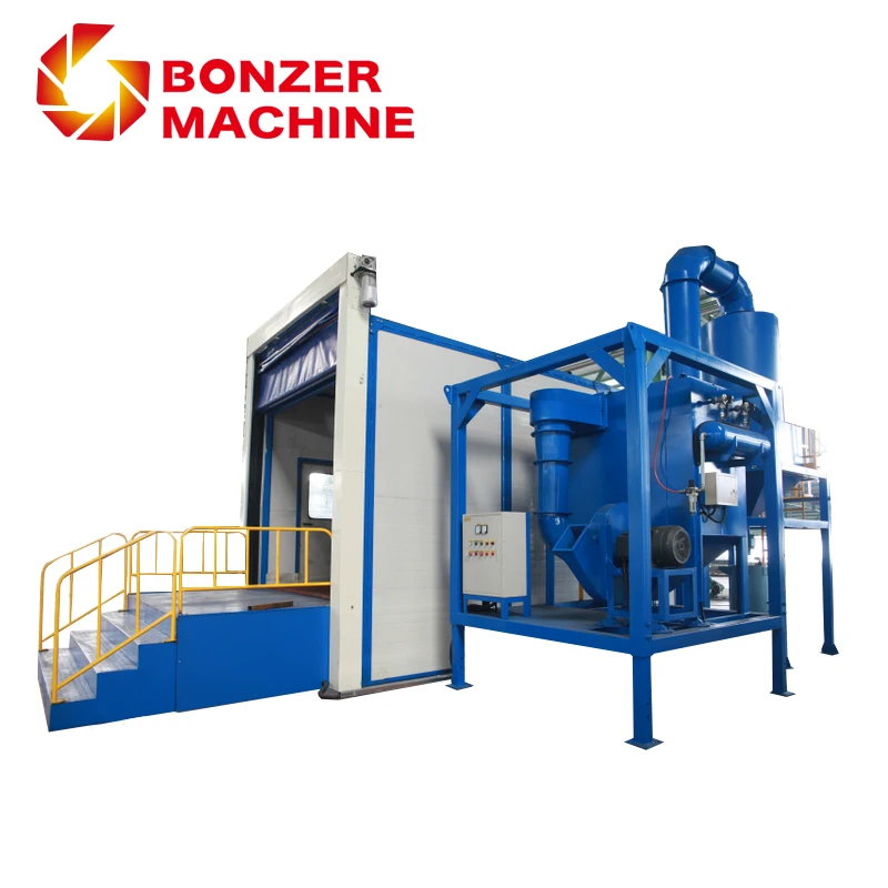 Sand/Shot/Abrasive/Pillet Blasting Booth/Room/Chamber/Equipment with Shot Recovery System and Dust Filter System