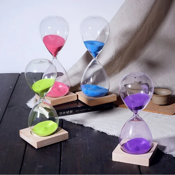 Адаптируемые под требования заказчика простой общественного питания часть деревянные песочные 30/60 минут уникальный песочные часы