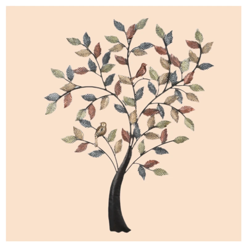 Wall Decor Metal Tree of Life Wall Hanging Decorations Iron Wall Art Decor for House Living Room