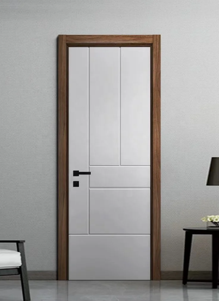 PHINO Factory Latest Teak Front Wood Door Teak Wood Single Door Design With Door Lock