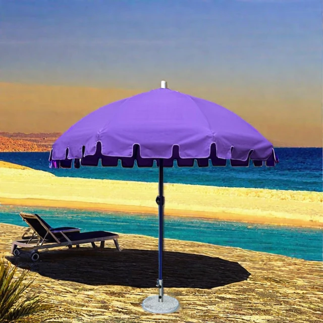Outdoor Furniture Restaurant Sunshade Customization Garden Beach Cafe Outdoor Semi circular Pagoda Umbrella Tassel Umbrella