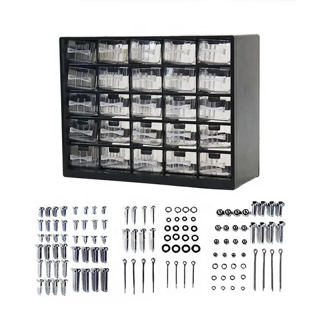 1001 Piece Fastener Assortment - Versatile Tool Box