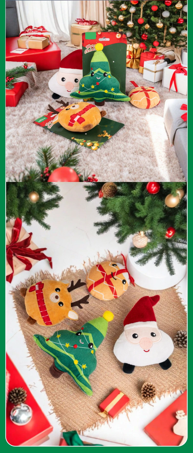 Christmas Cat Toy Pet Gift Box Set with Cat Plush Toys Containing Catnip factory