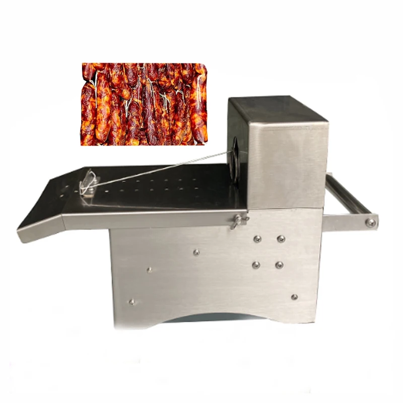 Latest Model Desktop Sausage Ham Binding Machine Tying Twisting Hot Dog Knotting Linking Equipment Binder Linker of Hams