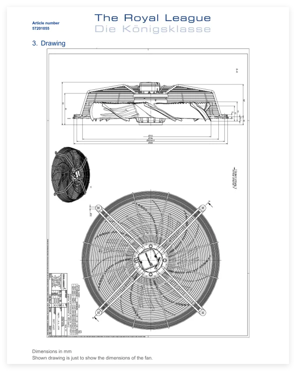 Refrigeration Condenser, FN071-SDK.6F.V7P1, 400V, 50Hz, 710mm - detail 8