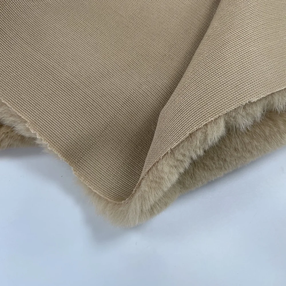 Оптовая продажа, 100% полиэстер, длинная ворсовая ткань из искусственного меха, искусственный мех кролика