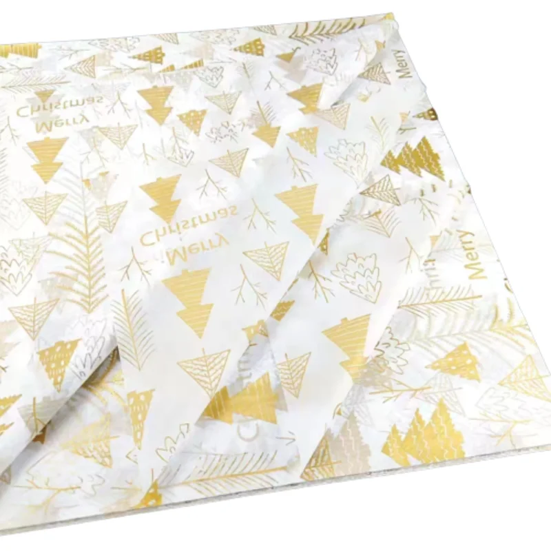 Custom Printed Logo Garment Tissue Paper Clothing Wrapping Tissue Paper With Packing Box Sticker