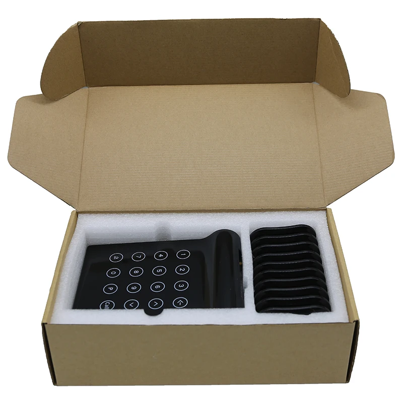 WirelessLinkx Restaurant Beeper Buzzer Queue Customer Guest 10 Wireless Pager System for Clinic Coffee Shop Church Food Truck