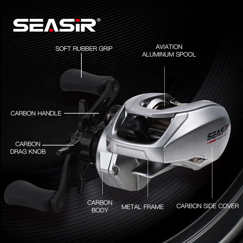 2023 SEASIR M1 10+1 BB Ultralight Fishing Reel, 135g Double Spool
