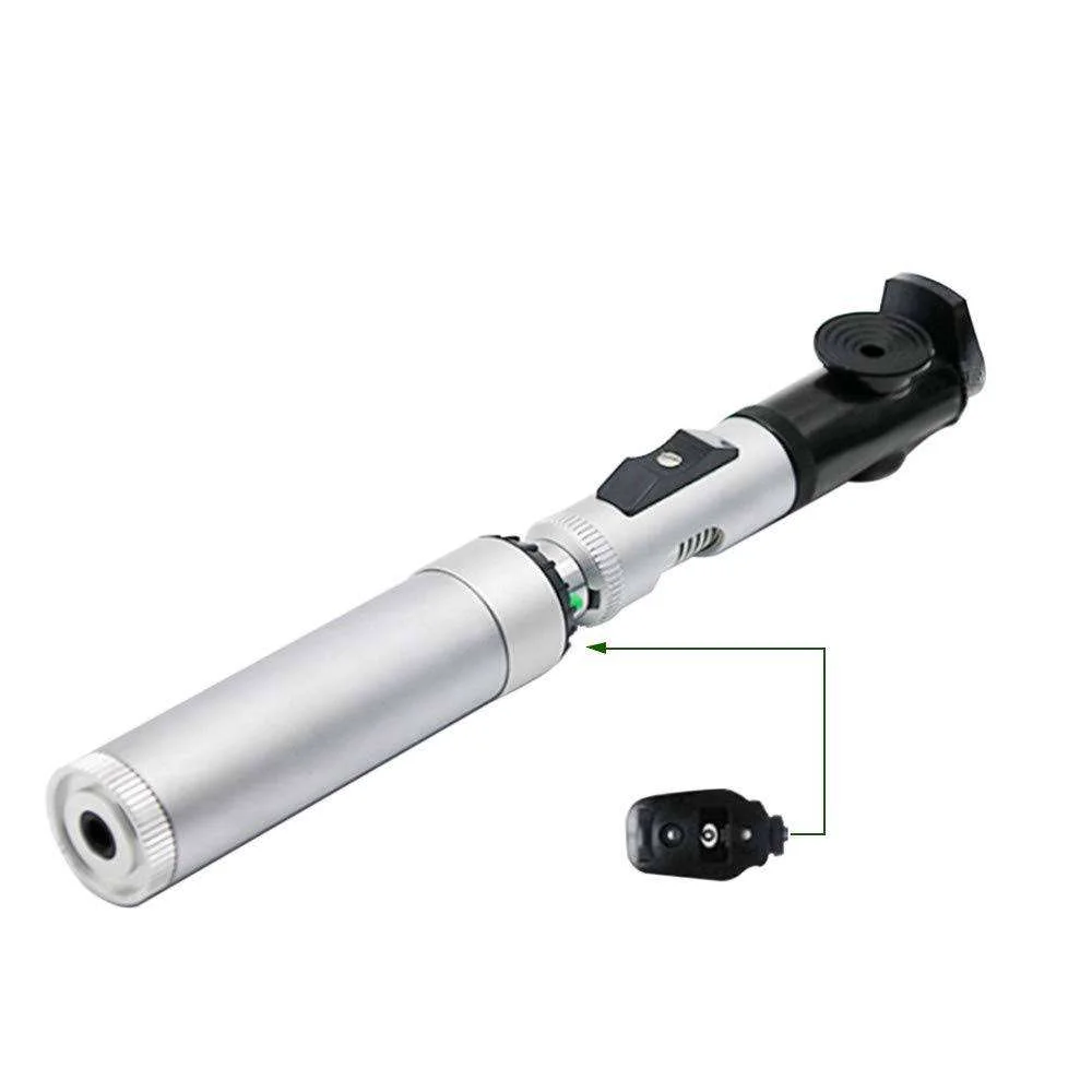 Portable Rechargeable Striped Retinoscope Kit, YZ-24B, with LED Light, Suitable for Clinical and Field Use.