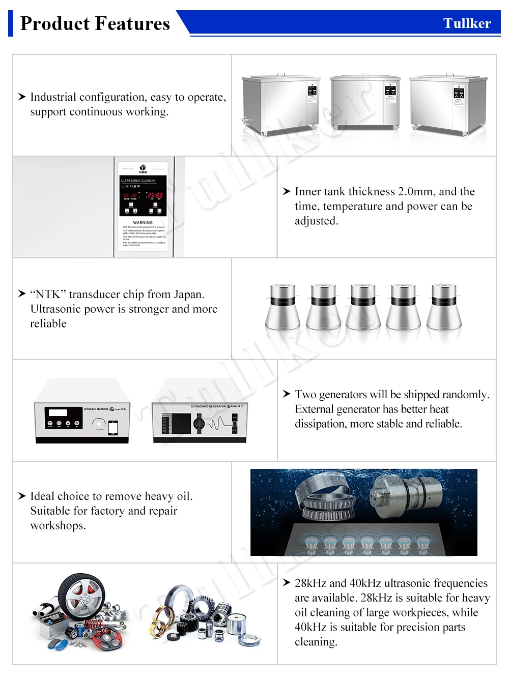 Industry 264l Digital Ultrasonic Cleaner Acidbase Resisting Oven Dip