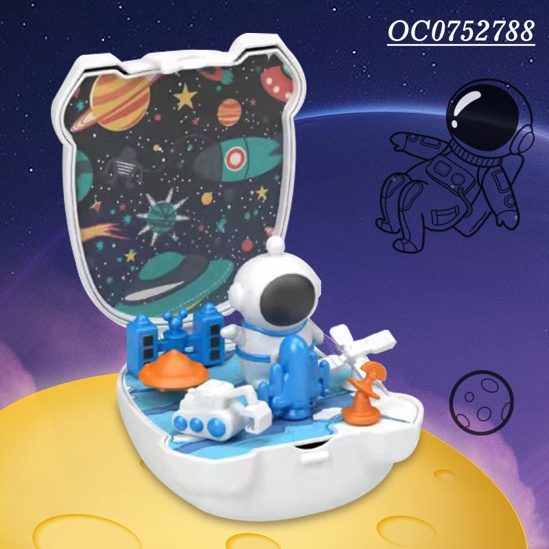 Backpack Diy Scenes Base Mini Small Space Stem Figures Toy For Children