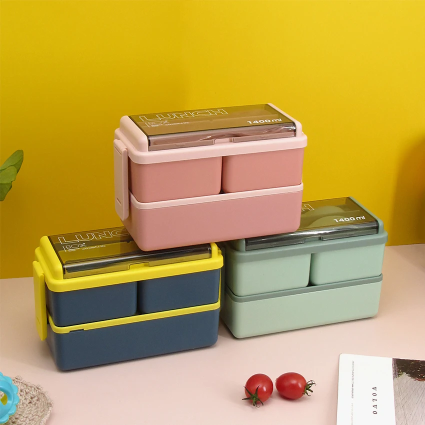 Lunch Box PP Food Storage Organizer Container Set Tiffin Box Rectangle Shantou Plastic Kids with Handbag Food Packing 32 CN;GUA