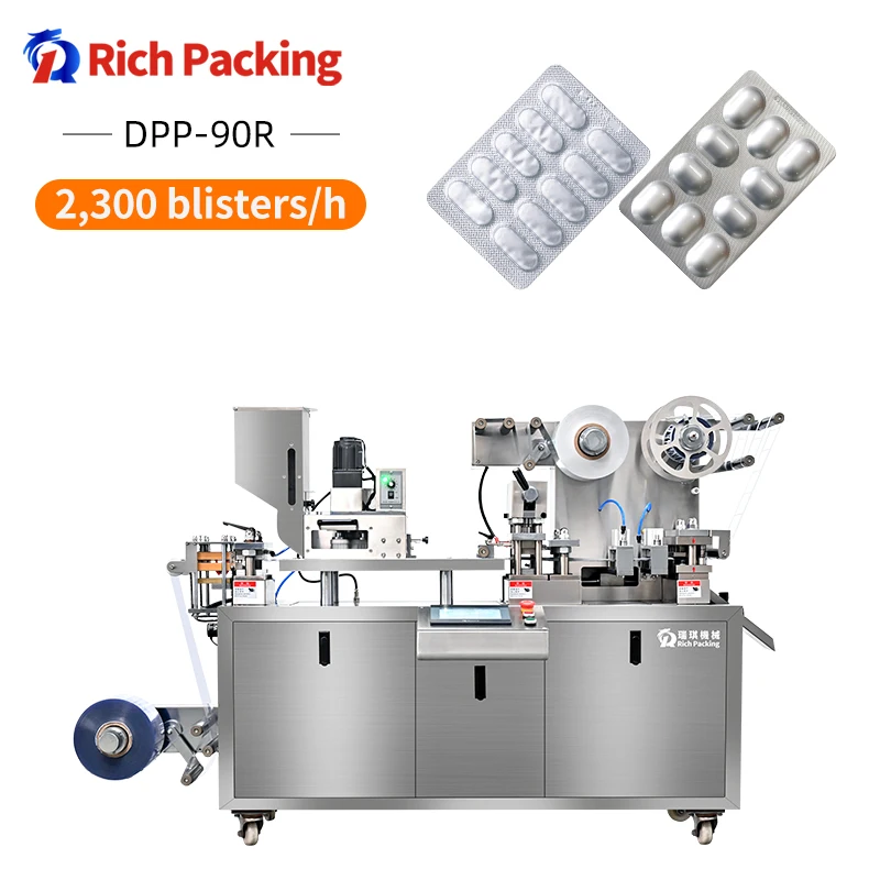 Source DPP 80 90 Full Automatic Small Blister Packaging Machine Manufacturer Mini Tablet Capsule Blister Packing Machine For Sale on m.alibaba
