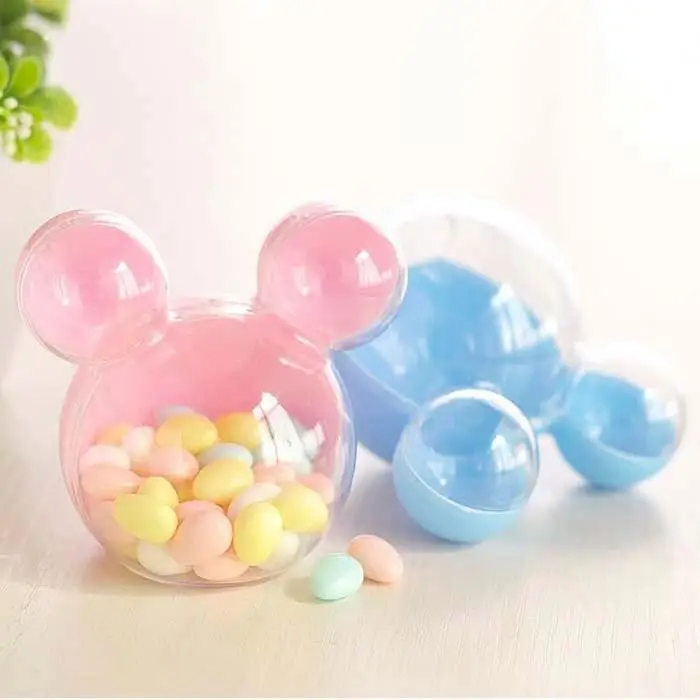 15pcs Mickey Mouse Plastic Candy Box Party Favor Box for Baby Shower Favors 