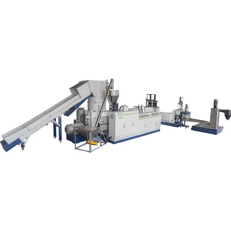 LLDPE LDPE Film Polypropylene Jumbo Bag Granulating Plastic Pelletizing Machine