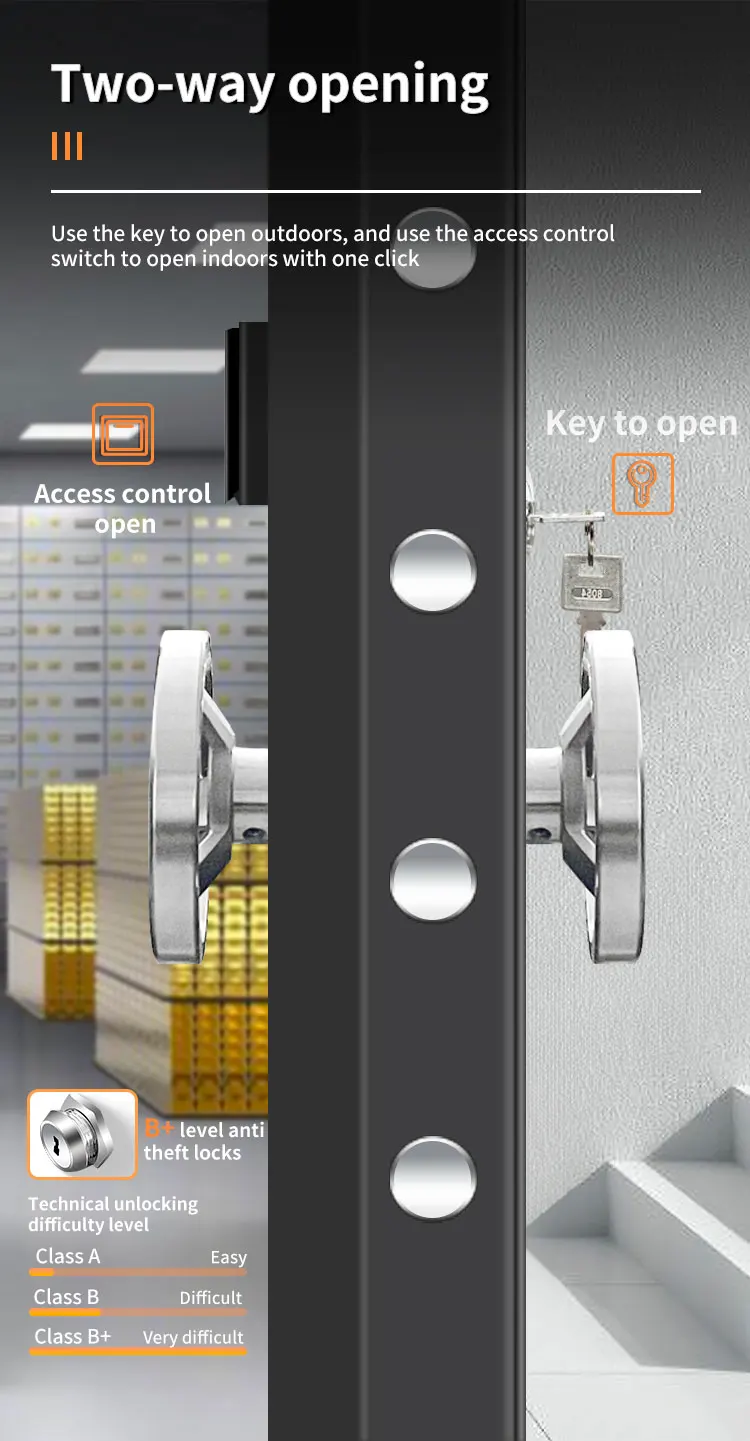 CEQSAFE Stainless Steel Strong Bank Round Vault Doors Safe Room With Handle Vault Security Door factory