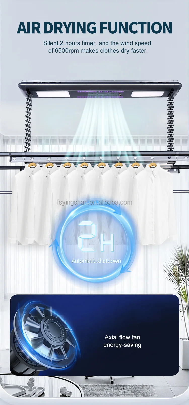 Oem Smart Laundry Supplies Electric Clothes Dryer Rack Automatic