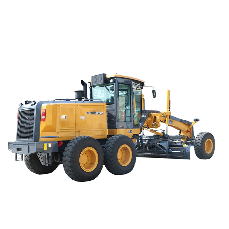 Official GR2405 Motor Grader 240HP Road Grader with Front Blade and Back Ripper