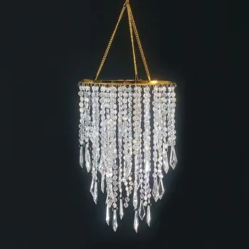 クリスタルビーズ シャンデリア 中型 H7b5ddb2aca0b4a86bdb83b596302c