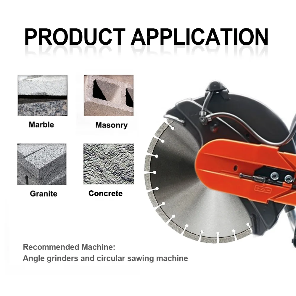 Disco Diamantato Zigrinato Per Taglio A Secco Di Cemento, Granito - Foto 8