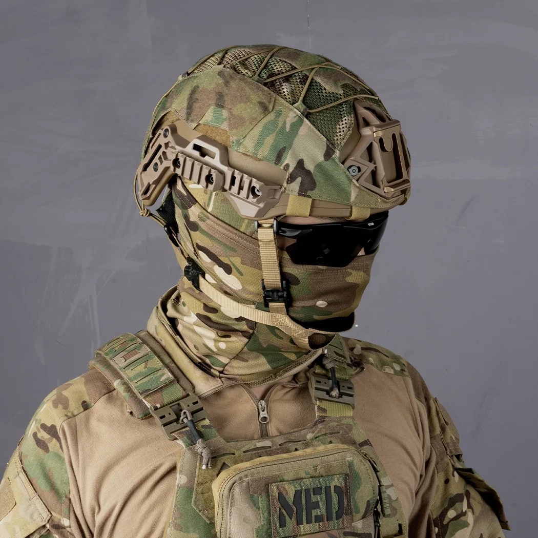 Housse De Casque Tactique TOPTACPRO Pour FAST – Multi-camo, Taille S/M, Neuve