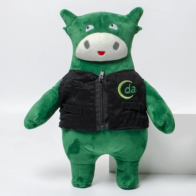 green cow plush