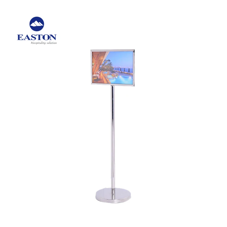 EASTON Modern Style Metal Welcome Board Lobby Display Sign Stands Signage Hotel Lobby Sign Floor Stand Welcome Sign
