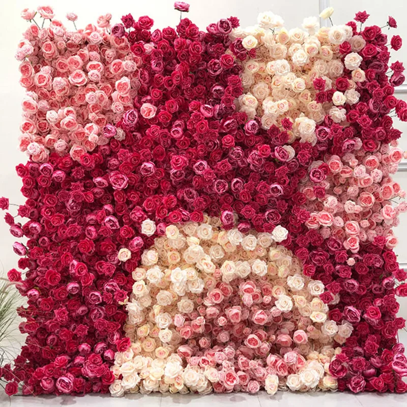 Kcfw208 Baby Breath Flower Wall Hydrangea Flowers Wall For Holiday Wall Decor Photo Background