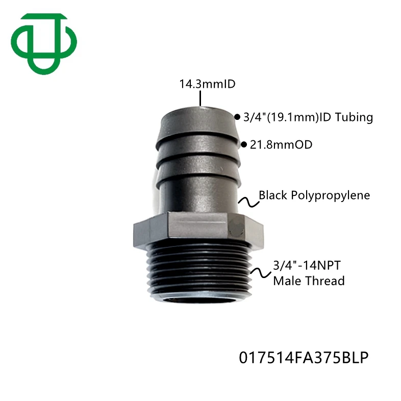 Raceworks 1/2″ / 12.7mm 45 Degree Male NPT To 5/8″ Barb - T.I. Performance