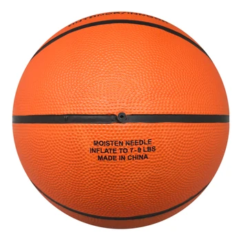 2024 Welstar Basic Orange Color Rubber Basketball Flat Channel