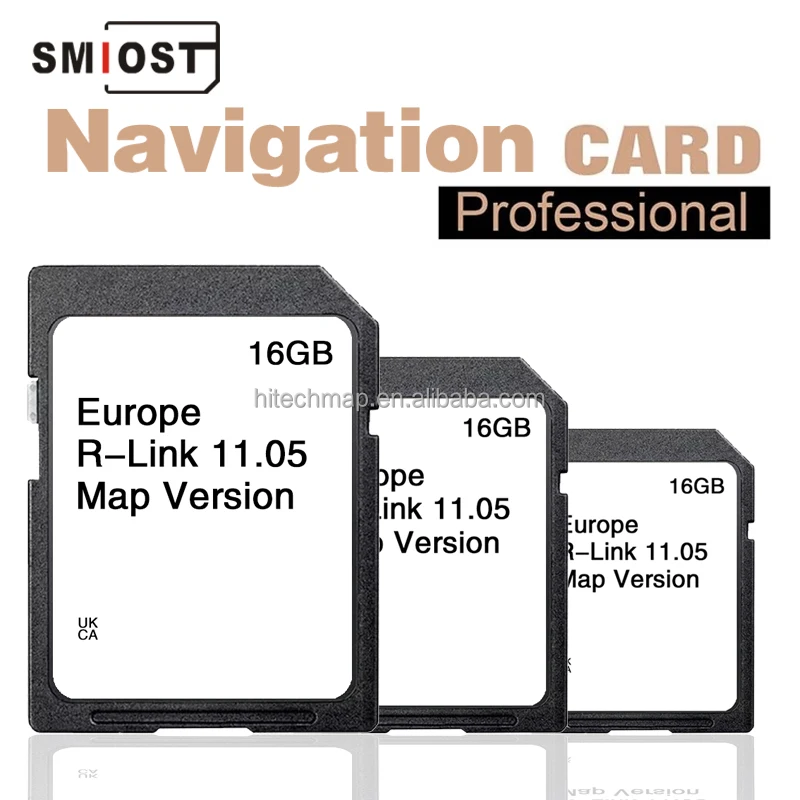 SMIOST for Renault CID SD Card Navigation 8 Trafic Scenic 3 Master Car GPS Navigator Card Europe R Link 11.05