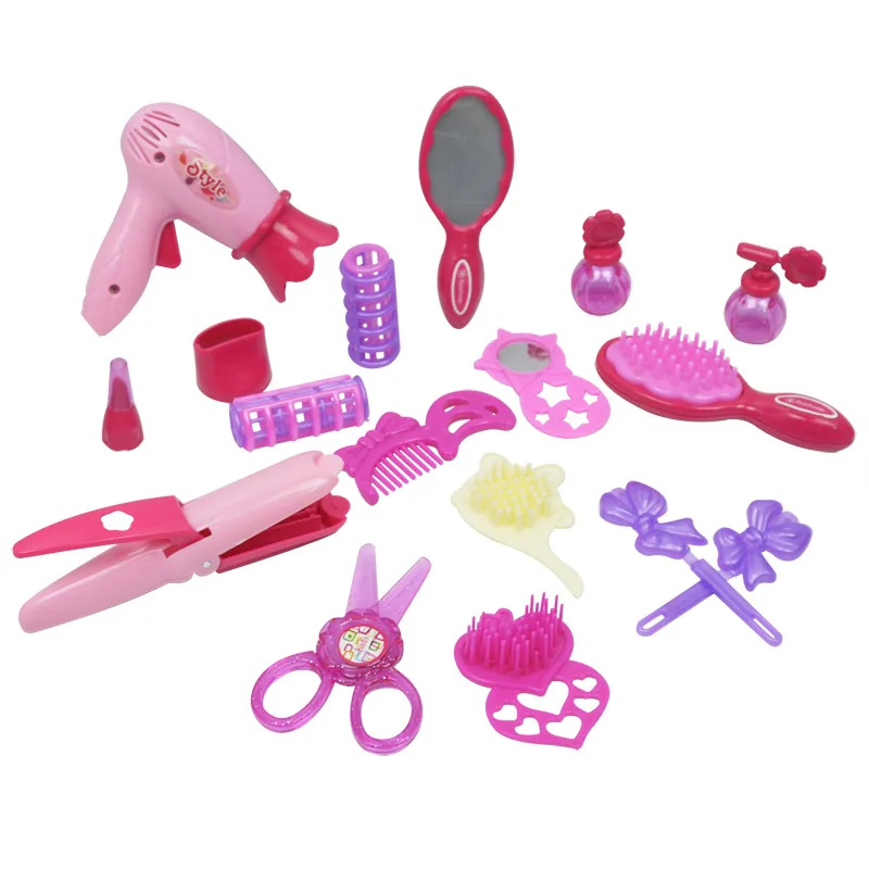 Аксессуары для девочек, игрушечный домик, имитация салона красоты и зеркала, туалетный столик для макияжа