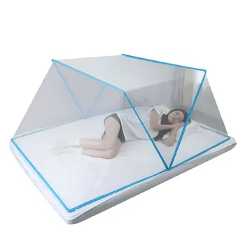 Modern Single Double Folding Mosquito Net Installation-Free Convenient for Home Students Dormitories Kids Adults for Summer