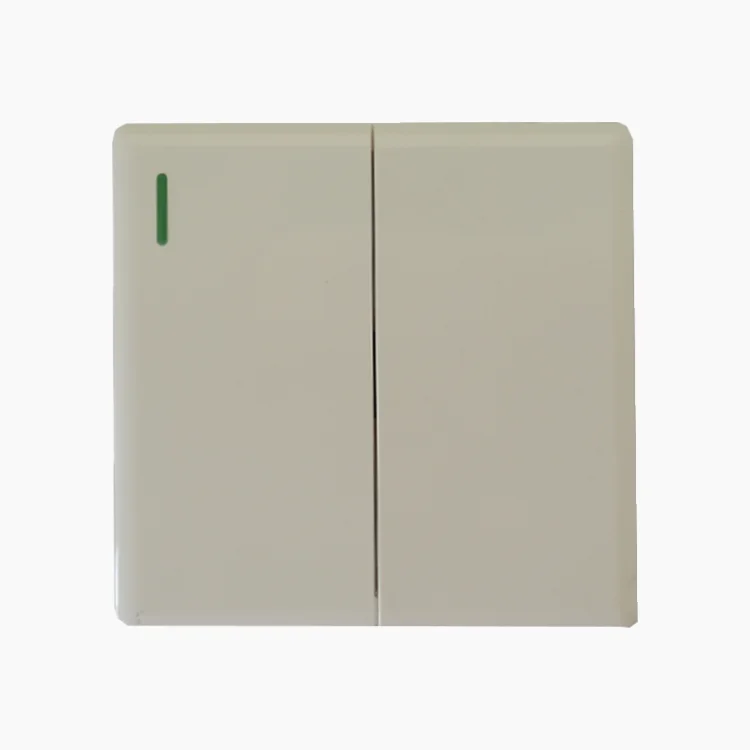 VNX 2026 UK Standard Luxury Large Panel Modern Style White Electric 2 Gang High Quality Wall Switches for Home Hotel