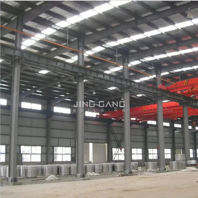 Dossel pré-fabricado da construção de aço do projeto industrial da vertente da oficina da construção da casa pré-fabricada para o armazém