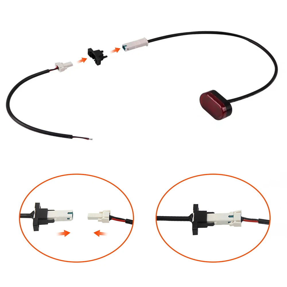Hot Selling Xiaomi M365 Mijia Electric Scooter Accessories Warning Light Rear Tail Lamp with Buckle and Extension Cable
