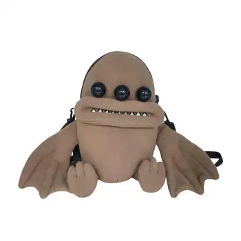 Cute Hot Customization Monster Satchel Shoulder Bag Handbags Purse Faux Fur Plush Kids Mini Backpack