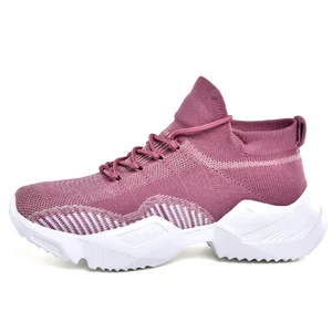 New Spring Breathable Mesh Casual Shoes for Women Plus Size Men's Sneakers Elastic Sports Sneakers Flexible Platform Winter