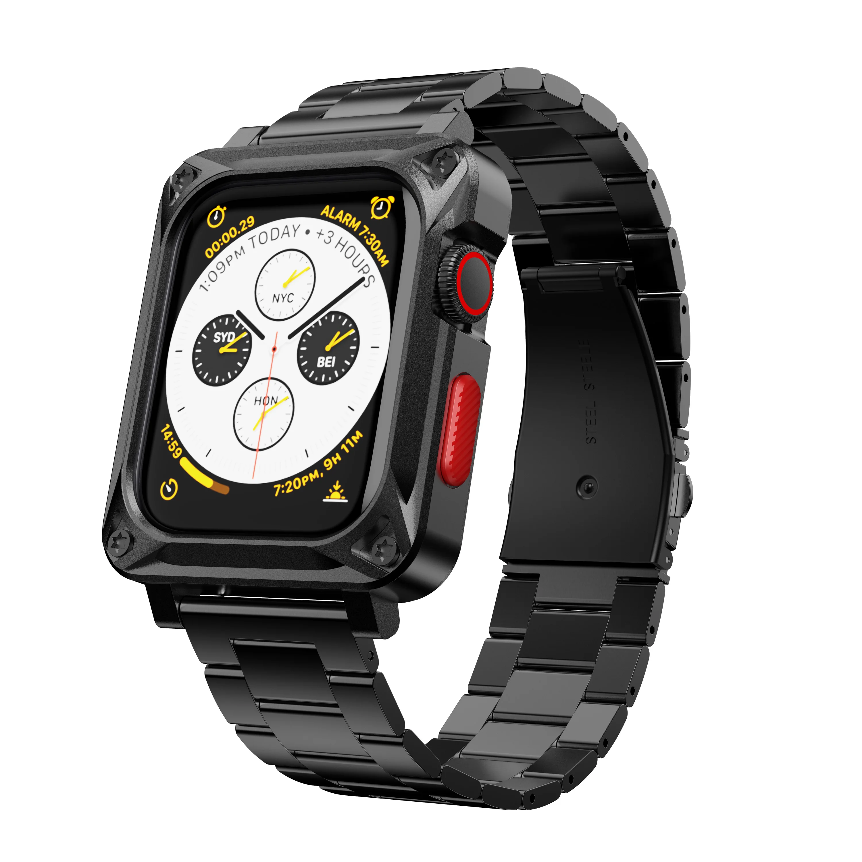 Traje De Acero Inoxidable Para Apple Watch Series 6,5,40/44mm,Funda De  Reloj,Traje De Dos Piezas - Buy 40mm Serie 6 Iwatch De Apple Watch,44mm  Reloj Banda Serie 5 Iwatch De Acero Inoxidable Portátil,42mm